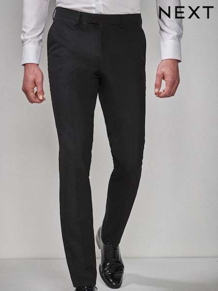 Black Slim Fit Tuxedo Suit Trousers (789633) | €40