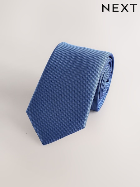 Steel Blue - Slim Textured Tie