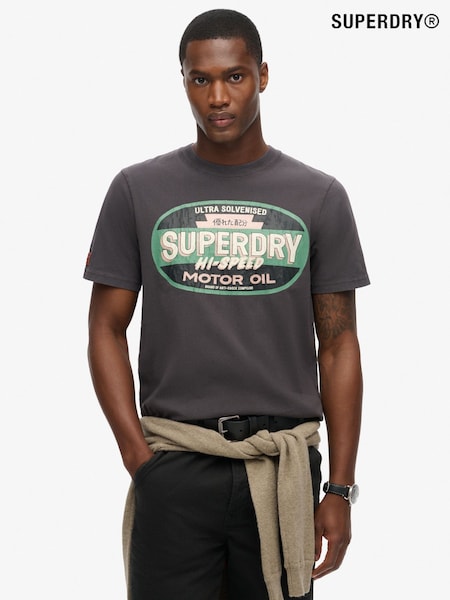 Superdry Black 100% Cotton Gasoline Workwear T-Shirt (790039) | €37