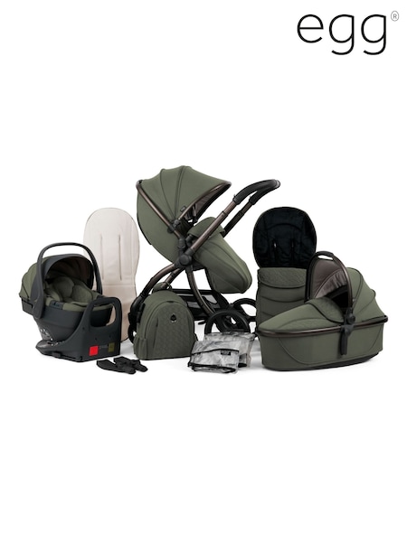 Egg 8 Piece Luxury 3 Bundles With Shell 360 Car Seat Base