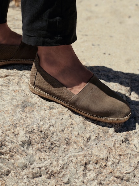 Taupe rjava - Blend Suede Espadrilles (790594) | € 13