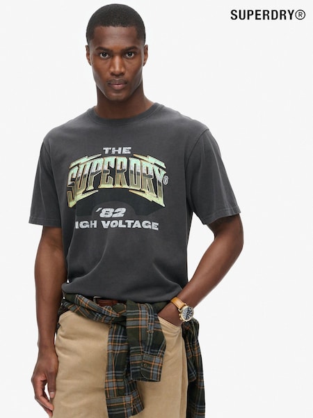 Superdry Blackboard 100% Cotton 70s Rock Graphic Band T-Shirt (790630) | €46