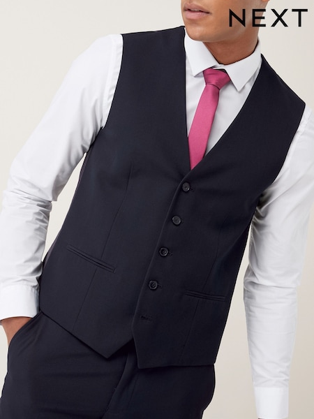 Navy Blue Regular Fit Waistcoat (790640) | CA$73 - CA$88
