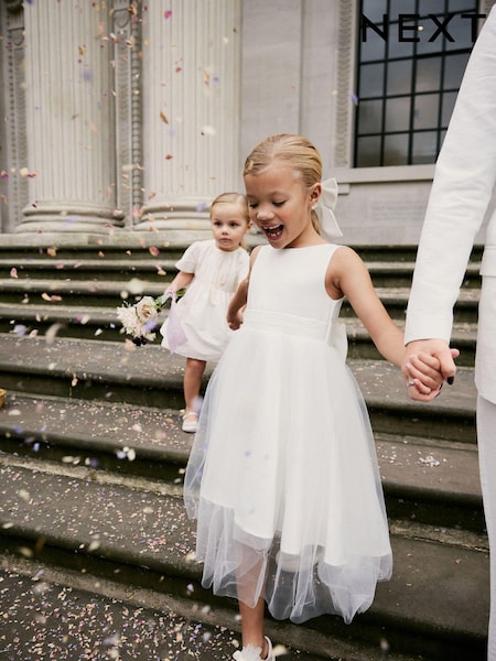 White Bridesmaid Dress (3mths-16yrs) (791323) | 128 QAR - 163 QAR