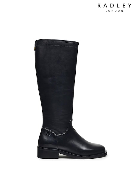 Radley London Abbotstone Road Long Riding Black Boots (792190) | AED667