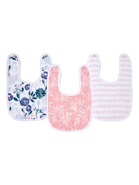 aden + anais™ Essentials Flowers Bloom 3 Pack Cotton Muslin Baby Snap Bibs (792374) | 6 €