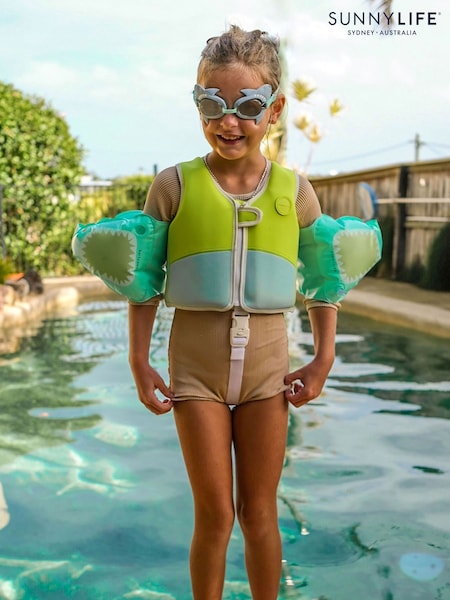 Blue - Salty The Shark Mini Swim Goggles