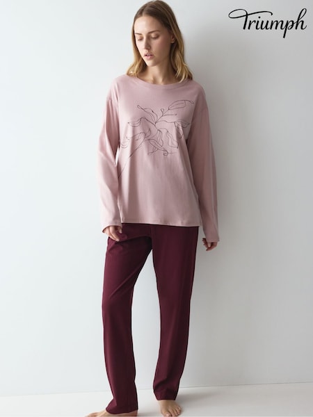 핑크 - Triumph Sets Good Long Sleeved Pyjamas Set