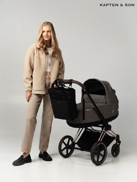 أسود - Lindby Diaper Backpack Set