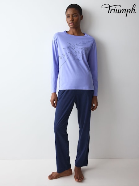 Μπλε - Triumph Sets Good Long Sleeved Pyjamas Set