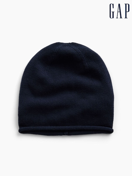 Ναυτικό - Regular Gap Cotton Knit Beanie