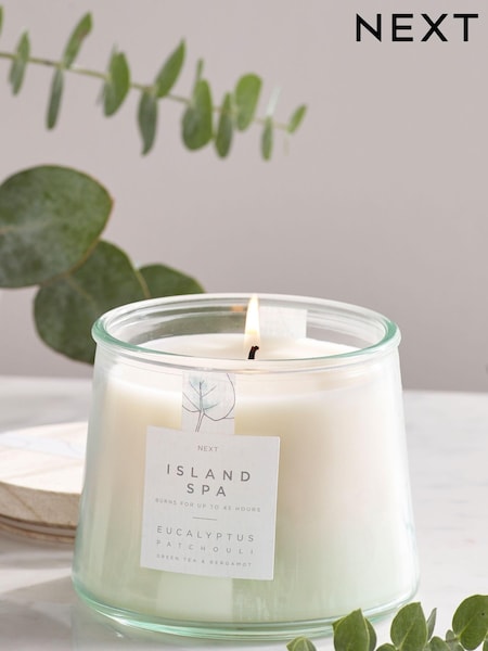 Teal Blue Island Spa Large Scented Candle (793820) | €10.50