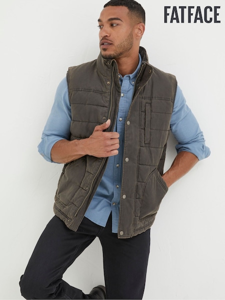 FatFace Brown Paignton Quilted Gilet (793863) | €56