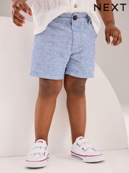 שמבריי כחול - Chinos Shorts (3mths-7yrs) (795123) | ‏29‏₪ - ‏38‏ ₪