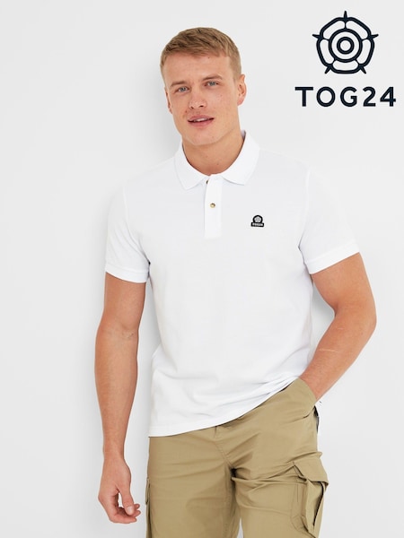 Tog 24 White Aketon 100% Cotton Polo Shirt (795548) | R$ 245