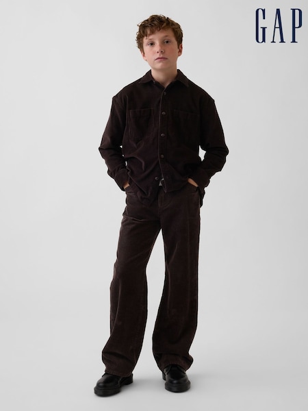 Dark Brown - Gap Corduroy '90s Loose Jeans (5-13yrs)