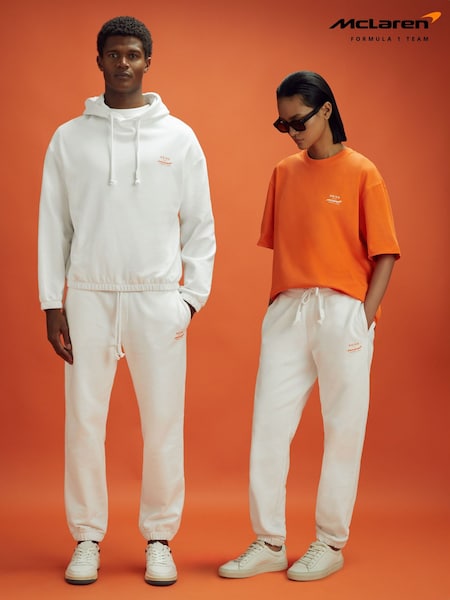 Reiss x McLaren F1 Team White Drawstring Joggers (795641) | €170