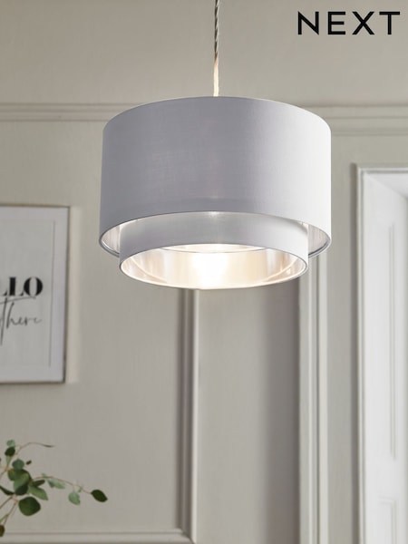 Silver Rico Easy Fit Shade 2 Tier Ceiling Light (795682) | 1,095 UAH
