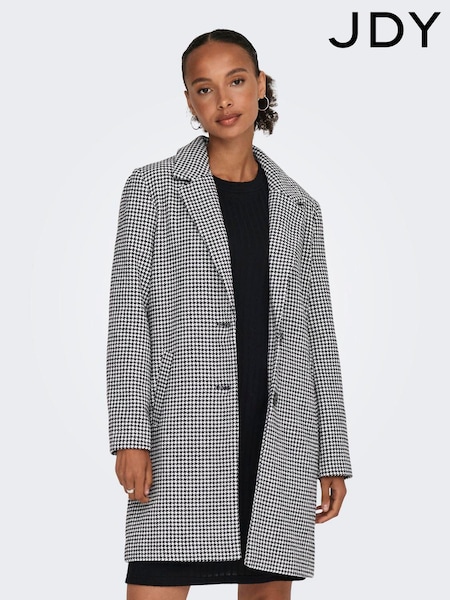 JDY Black Dogtooth Tailored Coat (795986) | €23