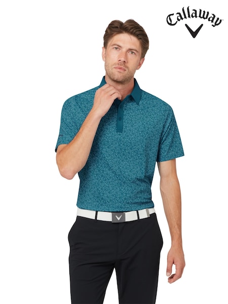 Blå - Regular Callaway Apparel Blue Confetti Polo Shirt