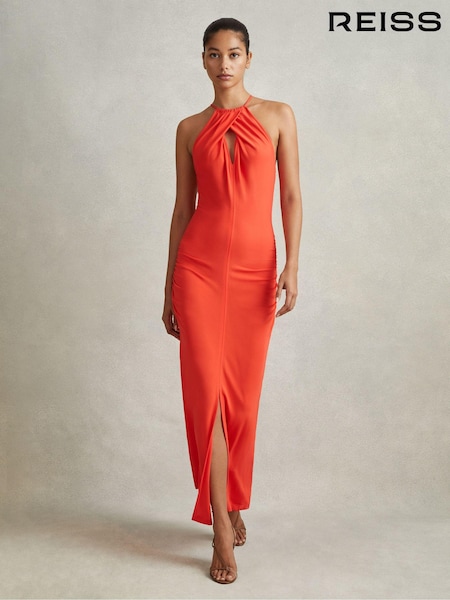Reiss Kia Jersey Halter Neck Midi Dress (796133) | €347