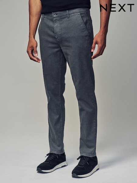 Charcoal Grey Slim Fit Motionflex Chino Trousers (796276) | €40
