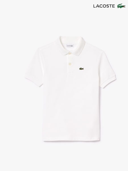 Alb - Lacoste Childrens Classic Polo Shirt (796544) | 372 LEI - 410 LEI