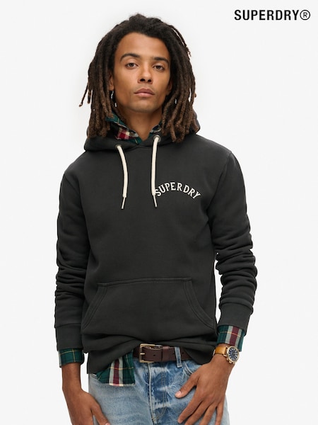 Superdry Black Tattoo Graphic Hoodie (796602) | R$ 590