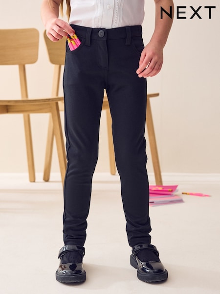 أسود - Jersey Stretch Skinny School Trousers (3-18yrs) (796987) | ‏72 ر.س.‏ - ‏101 ر.س.‏