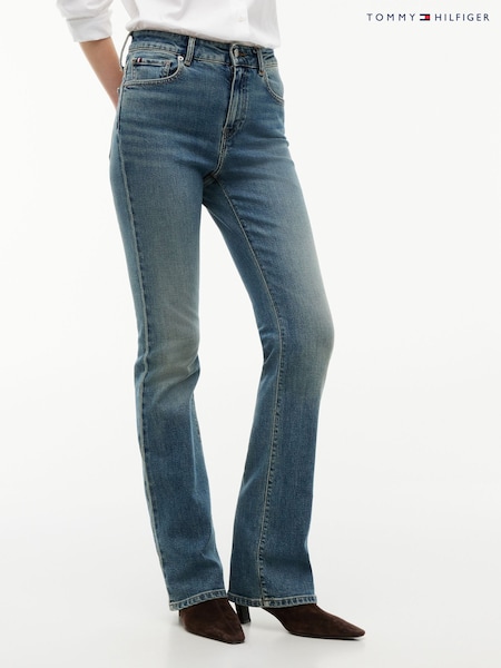 Blue - Tommy Hilfiger Skye Mid Rise Bootcut Jeans