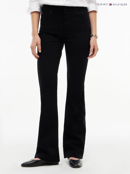 Black - Tommy Hilfiger Skye Mid Rise Bootcut Jeans