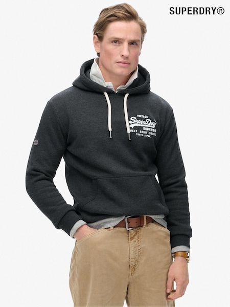 Superdry Phantom Black Marl Classic VL Graphic Hoodie (797849) | €77