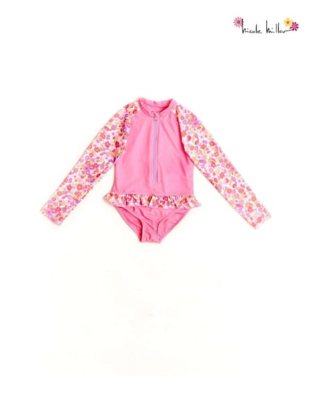 Nicole Miller Pink Long Sleeves Rash Guard (798192) | 118 LEI - 125 LEI