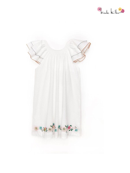 Nicole Miller Cotton White 100% Cotton Dress (798420) | 225 LEI - 238 LEI