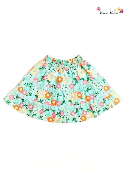 Nicole Miller Green 100% Cotton Jersey Skirt (798440) | €22 - €24