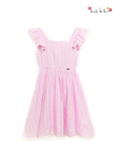 Nicole Miller Pink Jacquard 100% Cotton Dress (798589) | €33 - €35