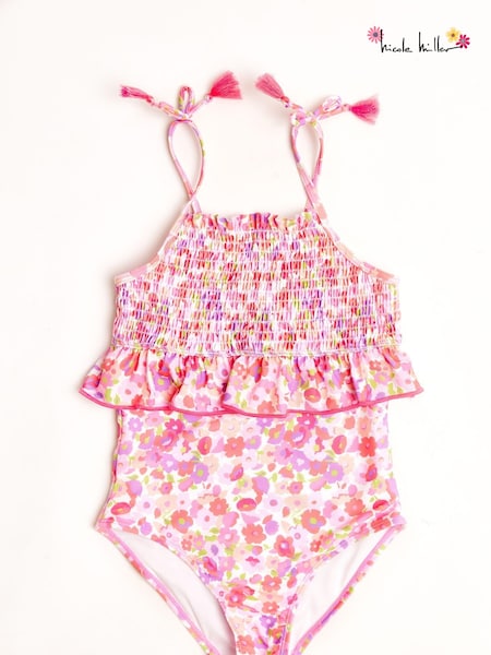 Nicole Miller Pink Floral Swimsuit (798625) | 96 LEI - 103 LEI