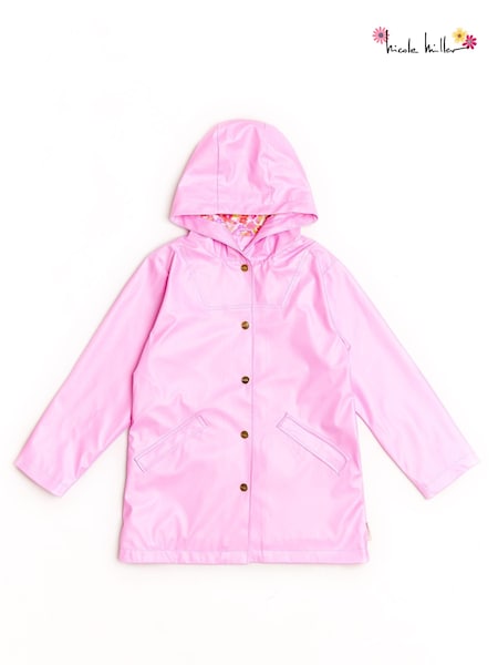 Nicole Miller Pink Pearlescent Raincoat (798629) | ₪251 - ₪302