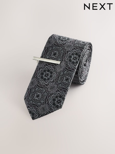 אפור - Regular Design Tie Clip