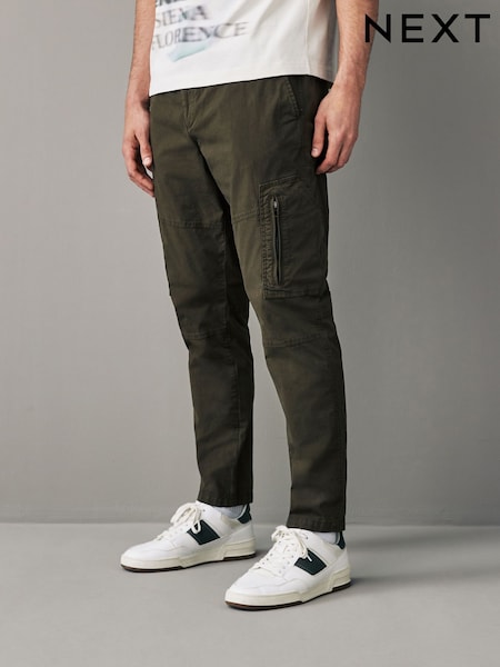 Колір хакі - Stretch Utility Zip Detail Cargo Trousers (798807) | 1 337 грн