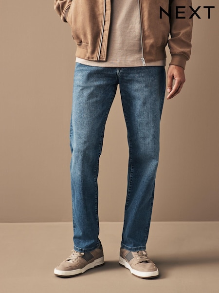 Blue Light Straight Fit Signature Heavyweight Cotton Jeans (798871) | €13