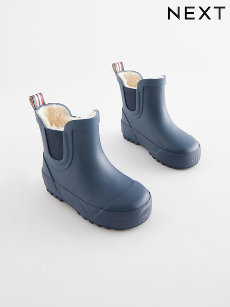 ネイビー - Warm Lined Ankle Wellies (799021) | ¥ 2,920 - ¥ 3,500