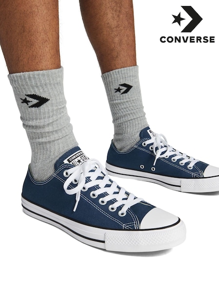 Converse Navy Standard Fit Chuck Taylor All Star Ox Trainers (799234) | €69