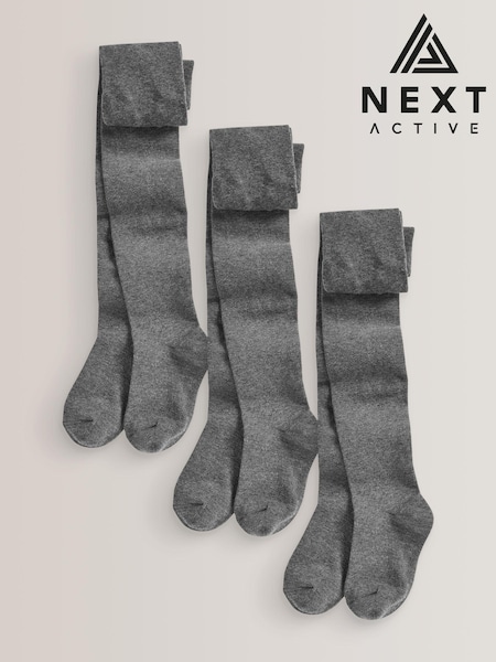 Grau - 3 Pack Cotton Rich School Tights (799274) | 16 € - 23 €