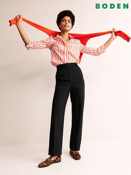 Boden Black Pimlico Jersey Trousers (799286) | €69