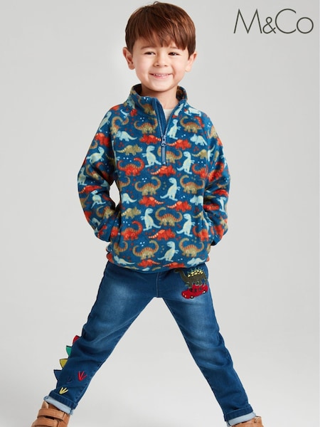 M&Co Blue Dinosaur Fleece (7MB235) | €5