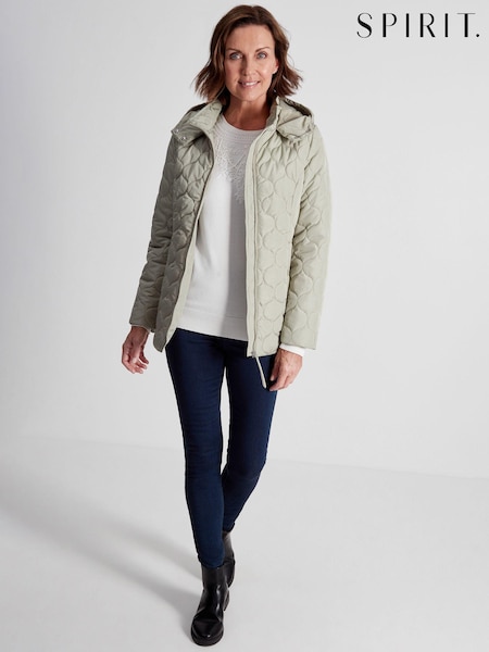 Spirit Green Quilted Jacket (7VZ998) | €16.50