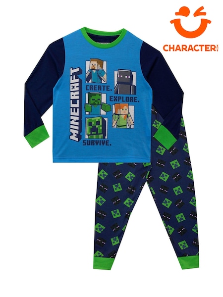 Character Green Minecraft Long Leg Pyjama Set (800025) | 84 QAR
