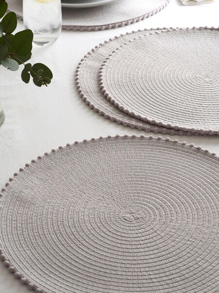 Grey Pom Pom Placemats (800672) | €10