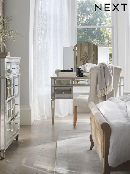 Silver Tri-Fold Dressing Table Mirror (800676) | €125
